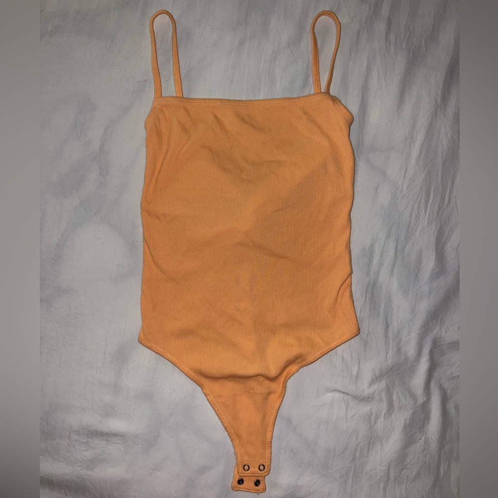 Orange Abercrombie bodysuit